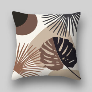 Abstract palm cushion cover