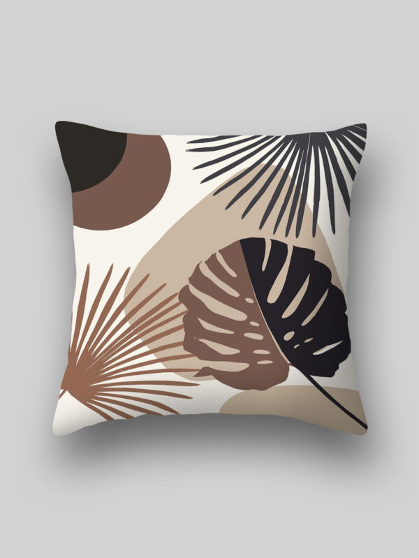 Abstract palm cushion cover