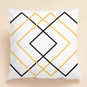 Crossed lines cushion cover