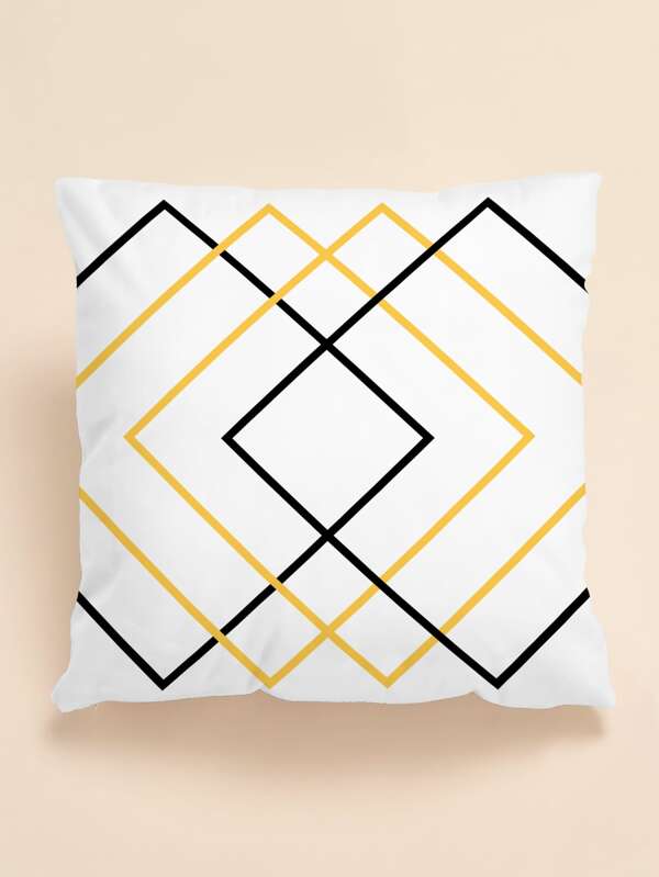 Crossed lines cushion cover