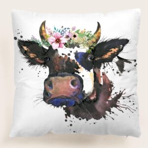 Daisy Cow Cushion Cover 45cm x 45cm