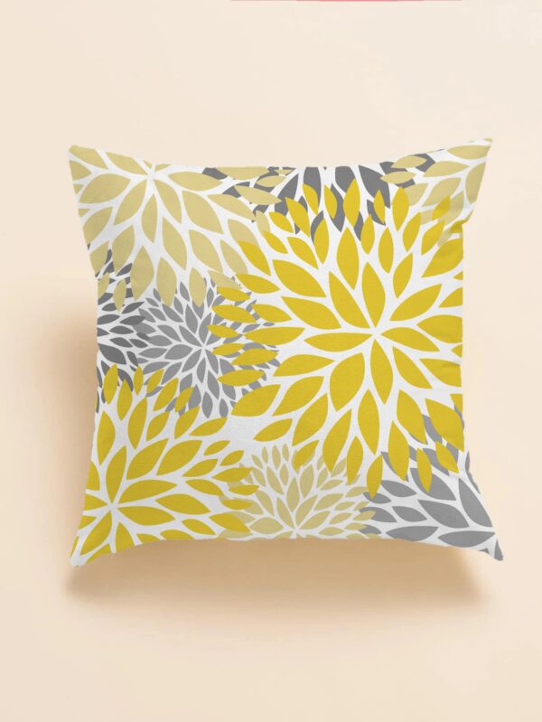 Funky floral cushion