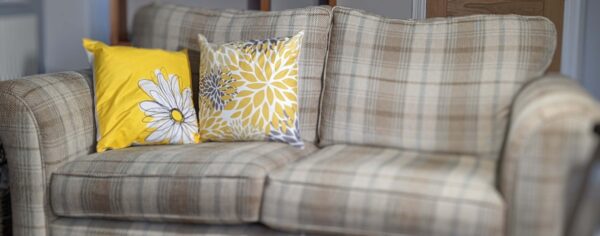 Funky Floral Cushion Cover and Yellow Retro Daisy Cushion Cover - Cushco Cushion Covers