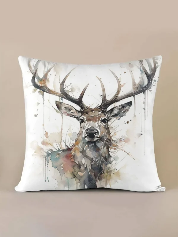 Stag in Watercolour - cushco cushion covers